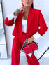 "MAJORY 74" set - jacket + pants - RED